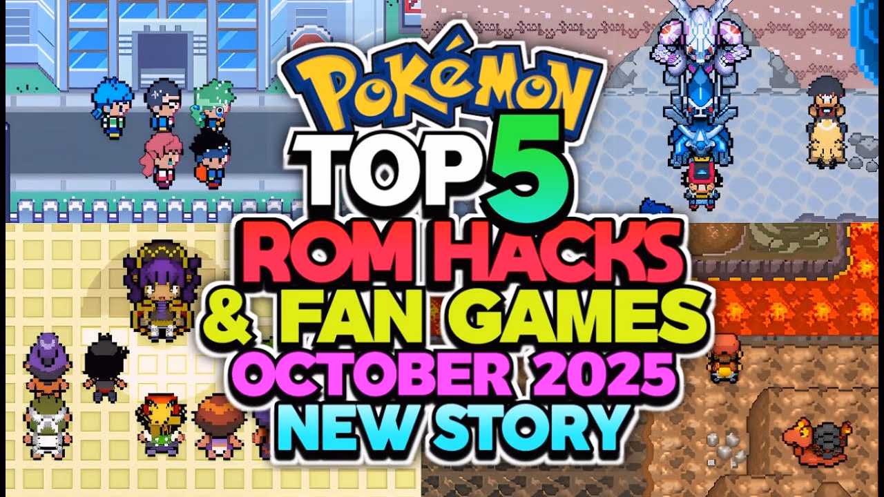 The 5 BEST Pokémon ROM Hacks & Fan Games to Play with NEW STORY in October 2025!